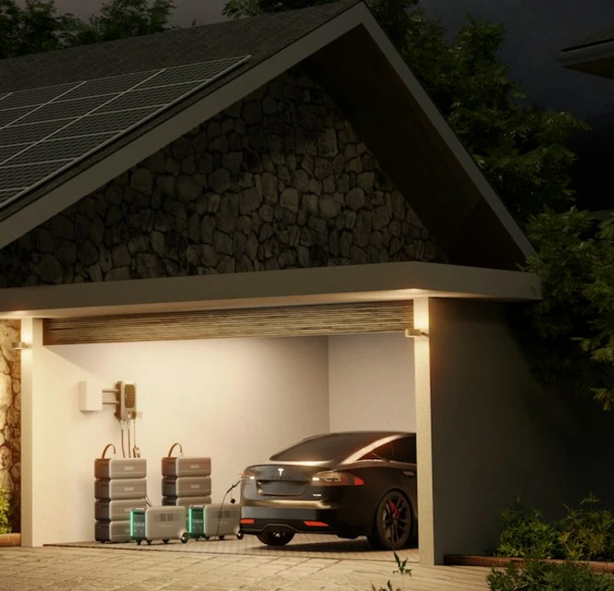 a house with a solar panel on the roof